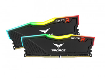 Team T-Force Delta RGB Black 16GB 2x8GB 3600MHz CL18 DDR4 Gaming Ram (TF3D416G3600HC18JDC01)