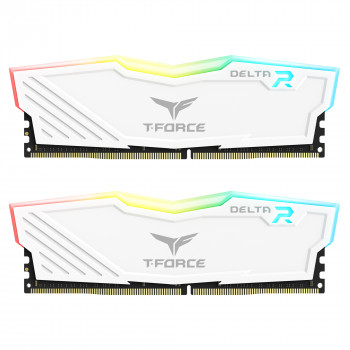 Team T-Force Delta RGB White 32GB 2x16GB 3600MHz CL18 DDR4 Gaming Ram (TF4D432G3600HC18JDC01)
