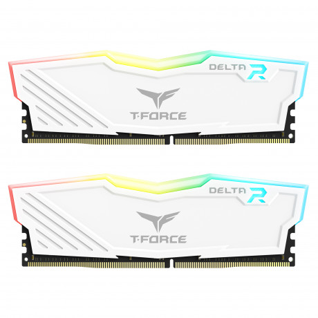Team T-Force Delta RGB White 32GB 2x16GB 3600MHz CL18 DDR4 Gaming Ram (TF4D432G3600HC18JDC01)