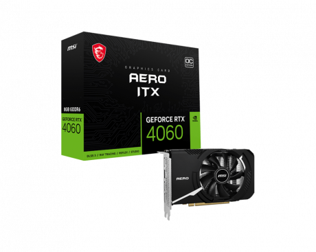 MSI GEFORCE RTX 4060 AERO ITX 8G OC GDDR6 HDMI DP 128BIT