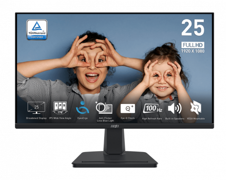 25 MSI PRO MP251 FHD 1MS 100HZ FLAT IPS 
