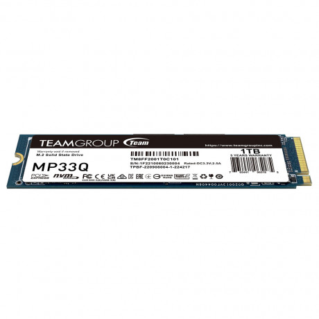 Team MP33Q Pro 1TB 2900/1850MB/s NVMe PCIe Gen3x4 M.2 SSD Disk (TM8FF2001T0C101)