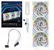 Lian Li UNI FAN REVERSE SL WIRELESS LCD 3x120mm Beyaz Kasa Fanı (G99.12RSLLCD1W3W.00)