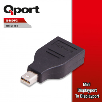 QPORT Q-MDP2 MINI DISPLAY PORT TO DISPLAY PORT CEVIRICI